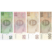 P28h,29i,30h & 31h Netherlands Antilles - 10,25,50 & 100 Gulden Year 2016 (4 Notes)